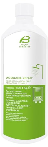 Acquabrevetti - Líquido anticorrosivo Acquasil 20/40®, en envase de 1 L (paquete de 3 frascos), para bombas dosificadoras MiniDos y BravaDos