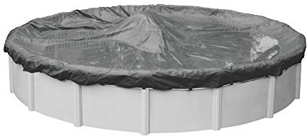 Pool Mate 5118-4-PM 20 Jahre Profi Winter Rund Pool Abdeckplane 5,5 m, anthrazit