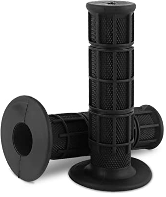 1 Paio Manopole Manubrio, Universale del Motociclo in Gomma Moto Manubrio 7/8, 22mm Antiscivolo Manubrio per Motociclette Adatto per il Ciclismo, Mountain Bicicletta, Bici da Strada