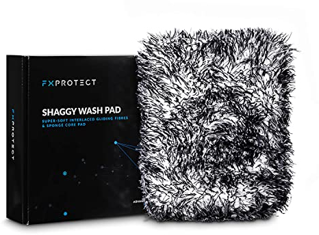 FX Protect Shaggy Wash Pad | kompakter Mikrofaser Autoschwamm | Putzschwamm, Waschschwamm