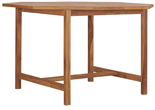 Yongdu Garten-Esstisch, Tisch Balkon, Gartentisch, Balkontisch, Küchentisch, Garden Table, Terrassentisch, 110x110x75 cm Massivholz Teak