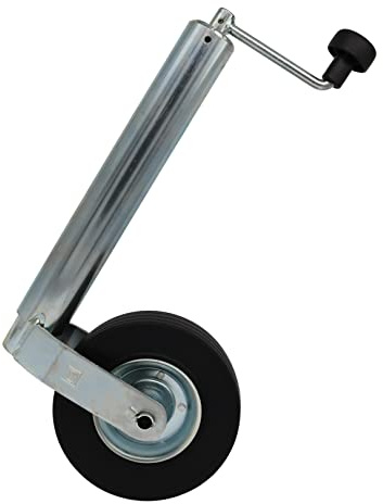 Generisch Winterhoff Stützrad verstärkt 250kg Ø 60mm Bugrad Vollgummirad 225 x 70 Deichselrad Anhänger Stütze