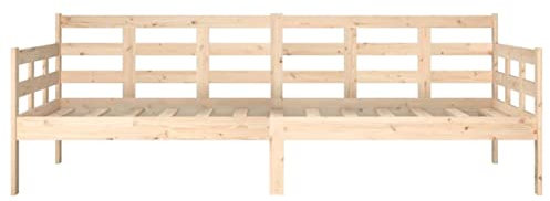 Tidyard Dagbädd, säng, soffa, ribbotten, bäddsoffa, sängram, sängsoffa, tygsoffa, gästsäng, soffa, soffa, soffa, ungdomsbädd, säng, bäddsoffa, lämplig madrasstorlek: 90 x 200 cm (B x L)