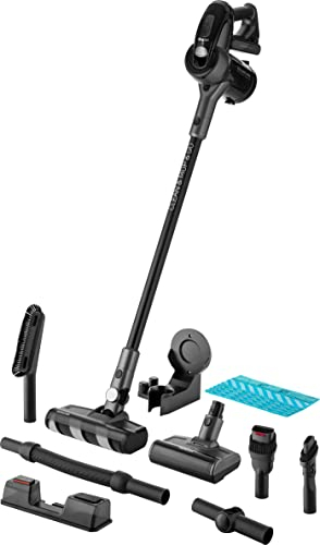 Sencor Kabelloser Staubsauger mit intelligenter Reinigungsfunktion, Trocken- und Nassreinigung, 4-in-1, 50 Minuten, 360°, digitaler BDLC-Motor, Cat&Dog-Set und UV-C-Lampe, vollständiges Zubehör, Dark Grey
