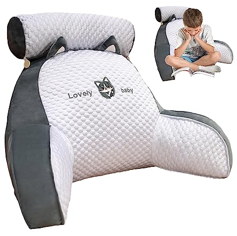 Cojín Respaldo Con Reposabrazos, Lectura Cama Cojín Respaldo Con Reposabrazos Desmontable Para Sentarse En La Cama Leer Ver Televisión Jugar