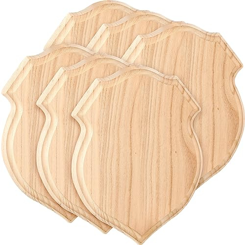 Kigley 6 Stück unlackierte Holztafel, Holzschild, Holzschild zum Basteln, Schnitzen, Basteln, Holzdielen, Holzbretter für Brennprojekte, Holzplatte, Holzpaletten für Tischplatte (30,5 x 22,9 cm)