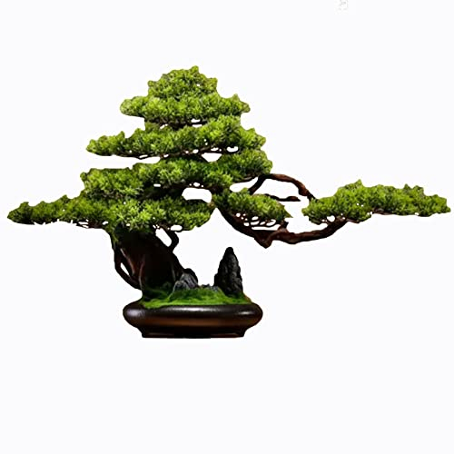 Bonsaï Artificiel Décoration Simulation Thuya Bonsaï Artificiel Accueillant Pin Bonsaï Grande Plante Verte Bonsaï Fausse Plante en Pot Décoration De Bureau À Domicile, Affichage De Bureau (Size : THU