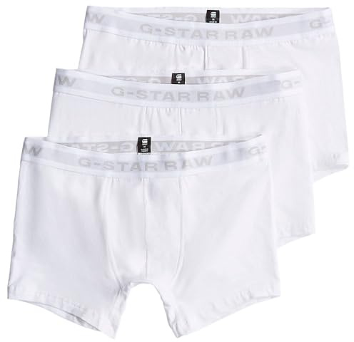 G-Star Herren Boxer-Shorts 3 Pack, Weiß (White/White/White D23771-D516-6008), XL