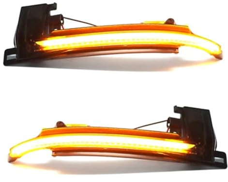 VIGORFLYRUN 2 Pcs LED Dynamic Turn Signal Light Sequential Side Mirror Flashing Light Repeater Blinker Compatible for Audi A3 8P A4 A5 B8 Q3 A6 S6 SQ3 A8 D3 8K