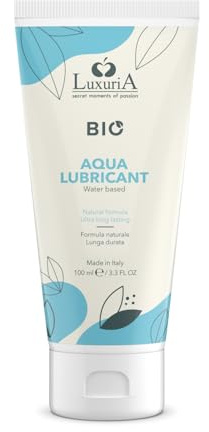 INTIMATELINE | Luxuria BIO Aqua Lubricant Gleitgel 100 ml | Organisch, auf Wasserbasis, mit natürlichen Extrakten, tiefe Feuchtigkeitsversorgung