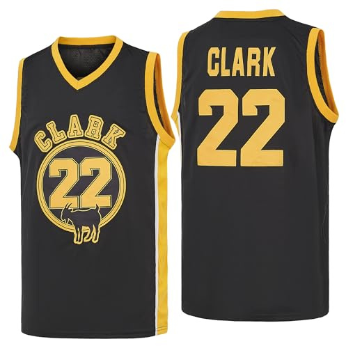 Caitlin Clark 22 Herren-Basketballshirt Indiana Classic, Schwarz:, S