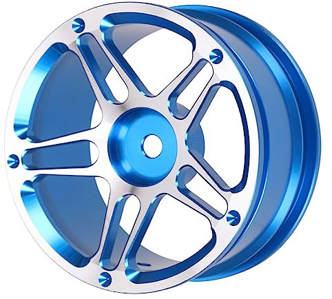 KOMBIUDA 1,9 Zoll 1:10 Rc Autozubehör Metallnabe Drift Crawler Felgen Blau 4 Stück Für Rc Rennwagen