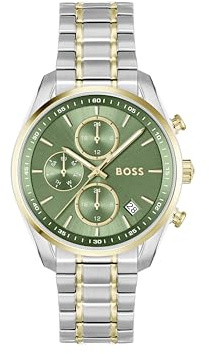BOSS Multi Zifferblatt Quarz Uhr für Damen Kollektion Grand Tour Ladies mit Edelstahlarmband