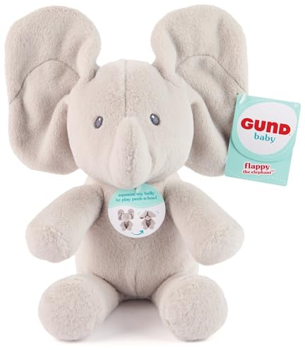 GUND Guck-Guck Flappy - hochwertiges Plüschtier ca. 18 cm (sitzend) mit beweglichen Ohren, ab 10 Monaten empfohlen