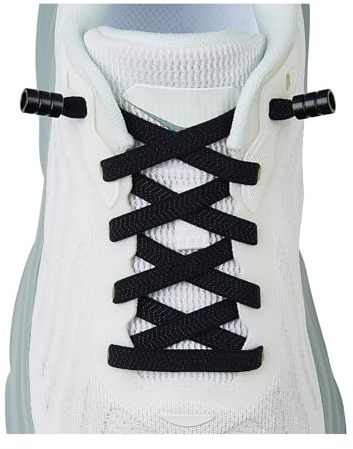 Elastic Shoe Laces, No Tie Shoe Laces Tieless for Kids, Adults, Elderly, One Size Fit All Black