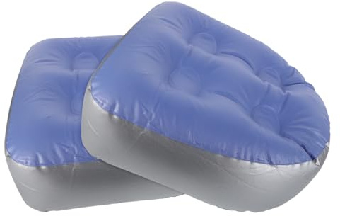 SAFIGLE 2pcs Inflatable Bathtub Cushion with Suction Cups Spa Booster Seat for Comfortable Bathing Experience Space-Saving Design for Adults Spa Sauna