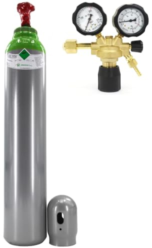 Bestschweissen.de Argon-Schutzgasflasche 8 l Gemisch Ar/CO2 mit Argon-Druckminderer – Schutzgasflasche gefüllt auf 200 bar + Ar/CO2-Druckminderer-10 BestSchweissen.de für