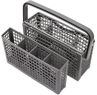 MHADBKH Cesta pequeña para utensilios de lavavajillas para maximizar el espacio interno y mejorar la eficiencia de limpieza, organizador de cubiertos