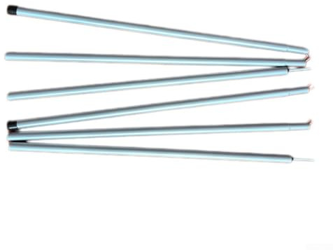 Gdfnmogo Telescopic Tarp Poles 1.6m/2m Adjustable Camping Tent Poles for Awning Sun Shade Sail Beach Canopy - 2 Pcs(POINTED HEAD)