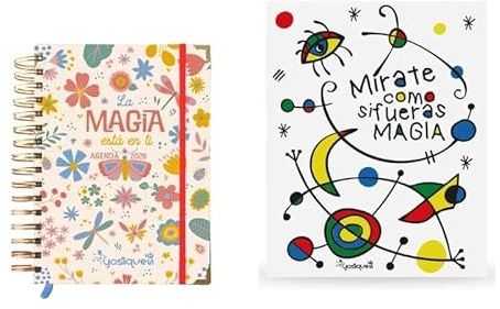 YOSIQUESE Agenda Diaria + Carpeta Archivadora | La magia está en ti | Productos y regalos solidarios hechos por personas con discapacidad | Diseño con compromiso