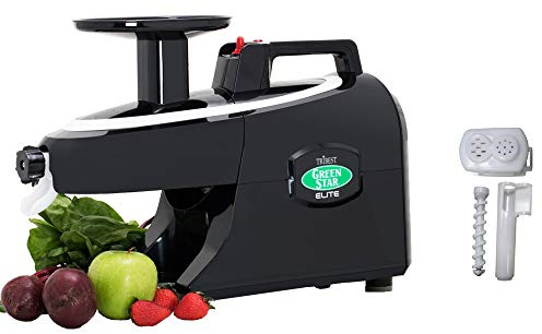 Tribest – Extractor de zumo – GREENSTAR Elite negro – Pack con accesorios