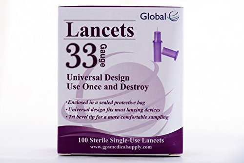 Easy Glide 33 Gauge Pull Top Lancets - Virtually Pain-Free Testing - Suitable for Most Lancing Devices
