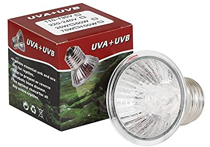 LEDGLE Lampada LED Calore Tartaruga 25W, Lampadina UVA E27, Lampada Calore per Rettili Acquario, Lampadine Habitat per Animali Domestici