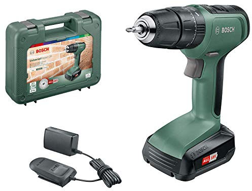 Bosch Home and Garden Cordless Combi Drill UniversalImpact 18 (1 battery, 18 Volt System, in carrying case)
