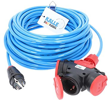Verlängerungskabel Kalle Classic Extreme 3-Fach Kupplung mit LED 40 Meter