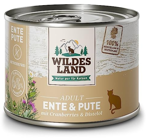 Wildes Land Comida humeda Gato Sabor Pato 12X85 Kg