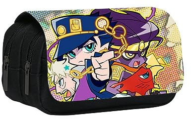 MayDee Trousse à Crayons Bizarre Adventure JoJo, Étui à Crayons JoJo Anime pour Les élèves du Primaire Et du Secondaire, Cadeau De Rentrée Scolaire (B)