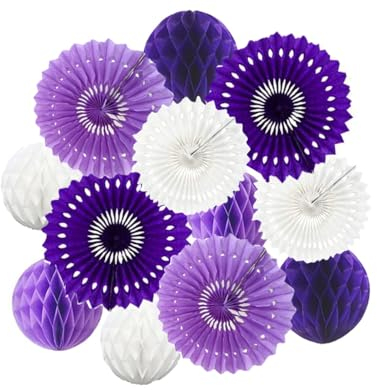 Wabenbälle, 15,2 cm, 20,3 cm, Seidenpapier-Fächer, Party, Wabenbälle, Wandtücher, Pompons, Blumenbälle, hängende Papierfächer für Party, Babyparty, Geburtstag, Hochzeit, Kinderzimmer, Dekoration