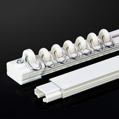 Ceiling Curtain Track, Ceiling Track Room Divider Sliding Rail Heavy Duty Track System for Block out Curtains: 3-6ft Shower Rod for RV, Hospital, Garage, Basement and Door Curtain