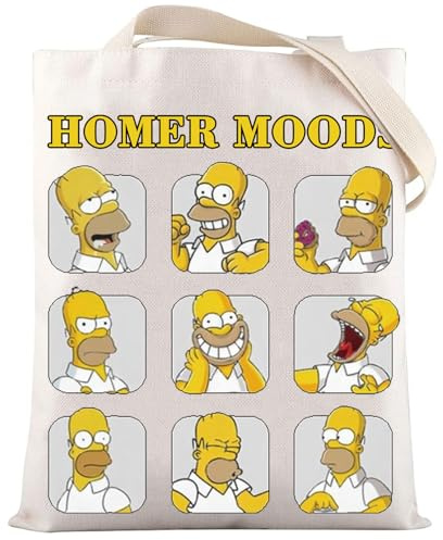 LEVLO Funny Homer Jay - Bolsa de mano para fanáticos de Homer Moods, bolsa de hombro Homer Family Merch
