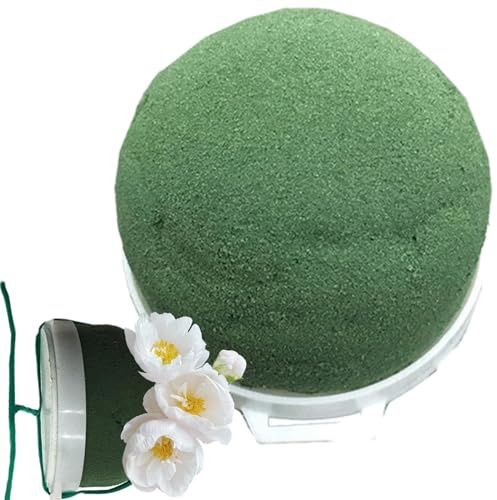 Naqqios Boule de mousse de fleur pour bouteilles de vin - Boule de mousse de fleur pour bouteilles de vin, mousse florale ronde | Fournitures d'arrangement de fleurs rondes, boue de compositions