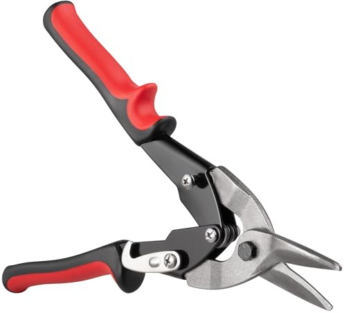 Hardys 10” Aviation Tin Snips - Straight Cut | Durable, Heavy Duty Drop Forged Carbon Steel | Anti-Slip Grip | Straight Cut Style Metal Cutter