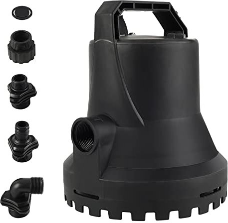 HOCANFLO 400W Submersible Water Pump, 8000L/H Automatic On/Off Portable Water Sump Pump for Clean and Dirty Water for Garden Pond, Pools and Basement 220~240V