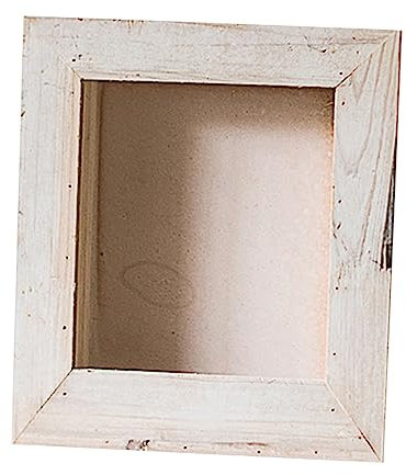 Toyvian 1pc Solid Wood Flower Frame Plant Vintage Decor Rustic Decor Wall Pendant Creative Flower Holder Flower Pot Flower Container Wall Flowerpot Wooden Flower Holder Flower Growing Pot