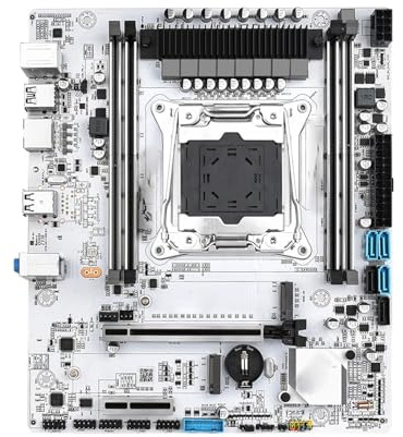 Placa Madre Conjunto de Placa Base Fit For X99 D4 Plus con 1 CPU E5 2680 V4 + 2 RAM DDR4 ECC REG 8 GB = 16, 2400 MHz, Compatible Intel LGA 2011-3 V3V4