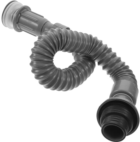 Hoement Tubo Di Scarico Flessibile 37Mm Per Lavello Cucina E Bagno Tubo Di Scarico Universale A Antiodore Per Lavandino Pvc Per Impianto Idraulico