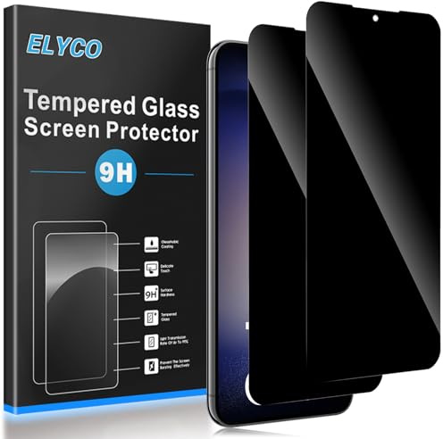 ELYCO Sichtschutz Schutzfolie für Samsung Galaxy S23 5G für Panzerglas, 2 Stück Anti-Spy Sichtschutzfolie, Privacy Displayschutz, 9H Härte, Kratzfest, Blasenfrei