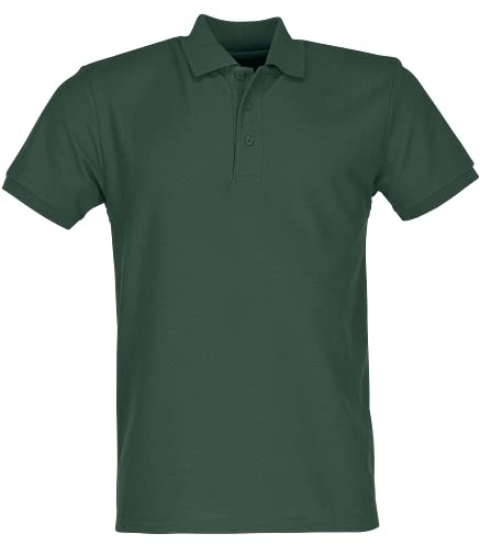 Fruit of the Loom Men's 65/35 Polo Shirt, Bottle Green, Large