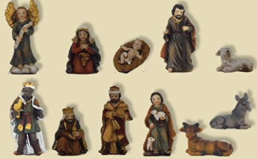 Krippenfiguren Krippenfigurenset 11tlg. für 5cm Figuren, handbemalen