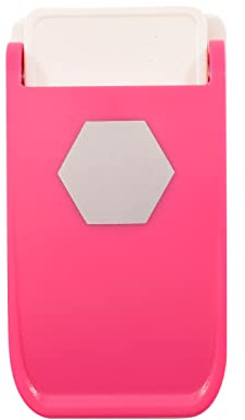 Vaessen Creative Heavy Duty Craft Punch - Hexagon - 2,5 x 2,5 cm Hole Punch - Cutter for Shrink Paper, Card Making, and Crafting, Pin