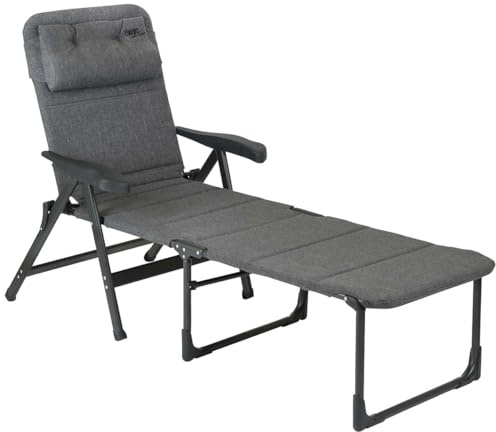 Crespo Liege Hoch mit Armlehnen Gartenliege Strandliege Campingliege Strandstuhl Campingstuhl