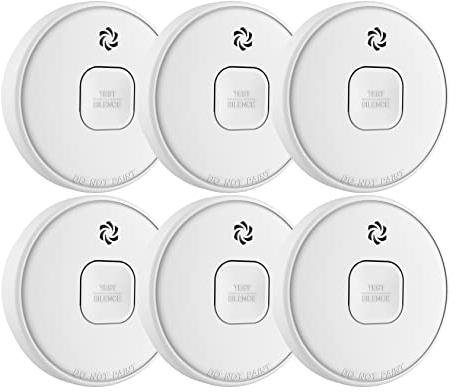 ELRO FS2010 Rauchmelder mit 10-Jahres-Batterie - Entspricht EN14604:2005/AC:2008-6 Stück