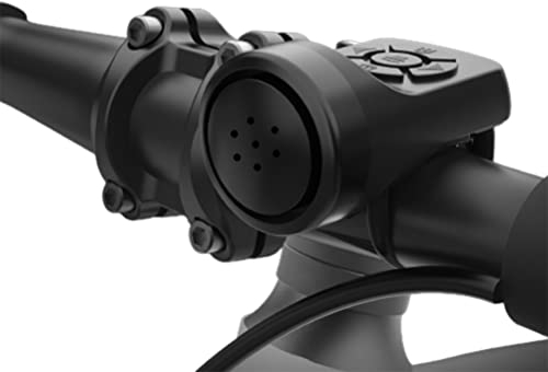 HOUGE Klaxon électrique de vélo 2022 - 120 dB - IPx4 - Rechargeable par USB - 4 modes sonores - Pour VTT et vélo de route - Noir - 6 x 3,4 cm