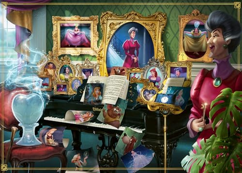 Ravensburger Puzzle 1000 bitar, Disney Villainous: Lady Tremaine - Pussel Vuxna +14 år, 70 x 50 cm, Pussel för skurkaktiga vuxna, Disney-presentidéer