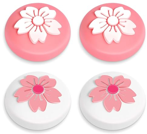 Lot de 4 Capuchons de Joystick compatibles avec Nintendo Switch Grip Joy Con Grip Lite Thumbstick Grip Switch Lite OLED Accessoires Thumb Grips Nintendo Switch Capuchons de Pouce