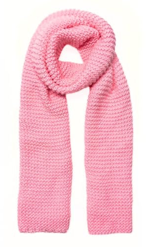 Humble Hilo Basic Strickschal Großer Hals für Damen oder Herren Strick Winter, Grobstrick, Bubble Gum Pink, Einheitsgröße